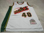 NBA 40 Shawn Kemp Supersonics 1995-96 M&N Maillot blanc